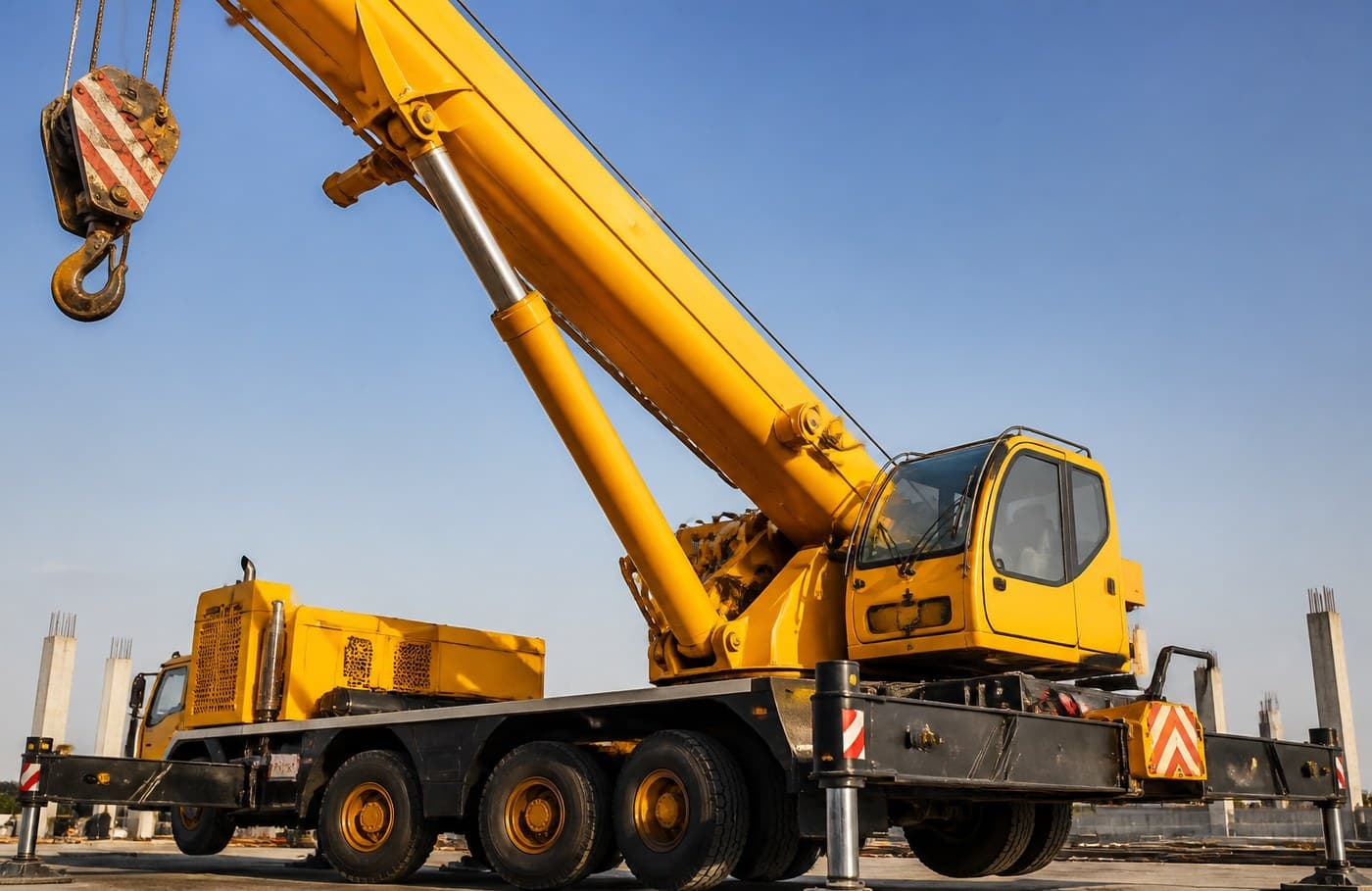 Heavy lifting equipment available for rent in the Eastern Province